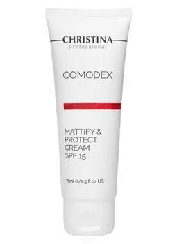 Christina, Comodex Mattify &amp; Protect Cream Матирующий защитный крем SPF 15 Комодекс, 75 мл