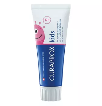 Curaprox, Зубная паста со вкусом арбуза Kids 1450 с 6 лет, 60 мл