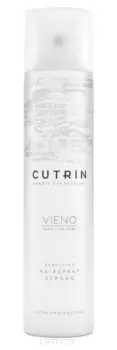 Cutrin, Профессиональный лак для волос сильной фиксации без отдушки Vieno Sensitive Hairspray Strong, 300 мл