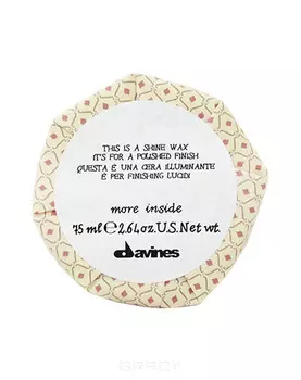 Davines, Воск блеск More Inside для глянцевого финиша, 75 мл