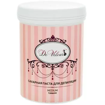 De Veleure, Сахарная паста для депиляции Средняя (Sugarpaste - Medium), 330 гр