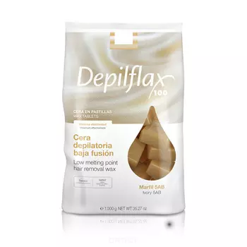 Depilflax, Воск горячий в дисках Слоновая кость для любого типа волос, 1 кг