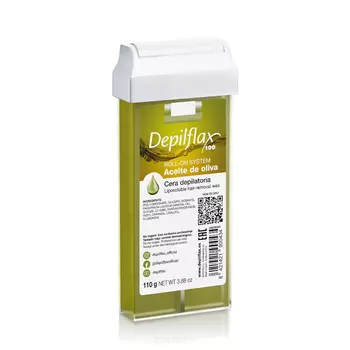 Depilflax, Воск в картридже Оливковый для тонких и ослабленных волос, 110 гр, 110 гр.