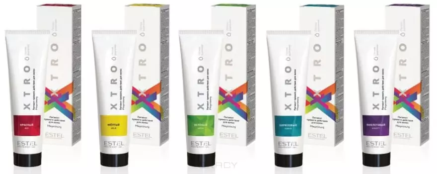 Estel, Xtro Пигмент прямого действия для волос Эстель, 100 мл (13 оттенков), Красный