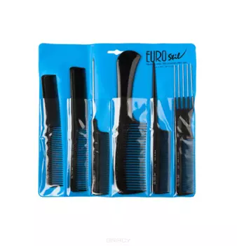 Eurostil, Набор расчесок, 6 шт 00950