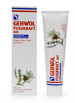 Gehwol, Красный бальзам для сухой кожи ног Fusskraft, 75 мл