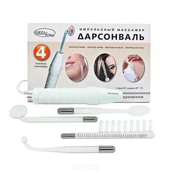 Gezatone, Дарсонваль c 4 сменными насадками Biolift4 118, 1 шт.