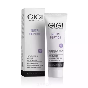 GiGi, Крем ночной Glycolic Cream 10% Nutri-Peptide, 50 мл