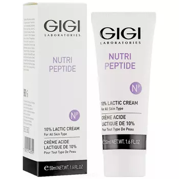 GiGi, Пептидный крем Nutri-Peptide 10% Lactic cream, 50 мл
