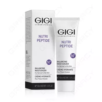 GiGi, Пептидный увлажняющий крем для жирной кожи Nutri-Peptide Balancing Moisturizer Oily Skin, 50 мл