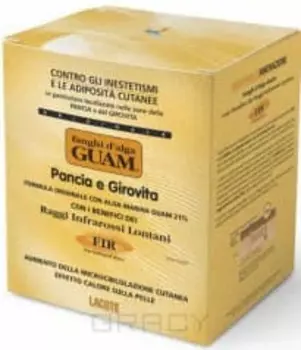 Guam, Маска моделирующая для живота и талии с микрокристаллами Турмалина Tourmaline, 500 мл