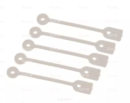 Harizma, Хомут для коклюшек резиновый 50 шт/уп (2 вида) h10977, 50 шт, короткие