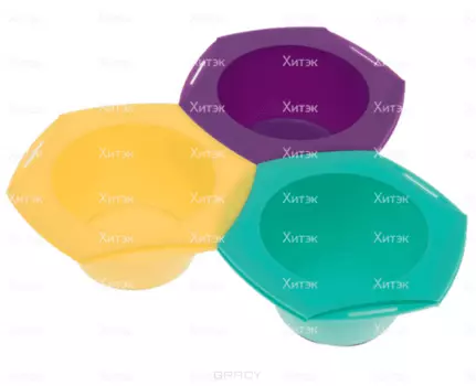 Harizma, Набор для колориста из 3 цветных мисок, 1 шт