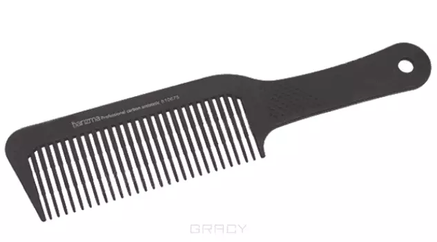 Harizma, Расческа для стрижки под машинку (карбон), h10675, 1 шт