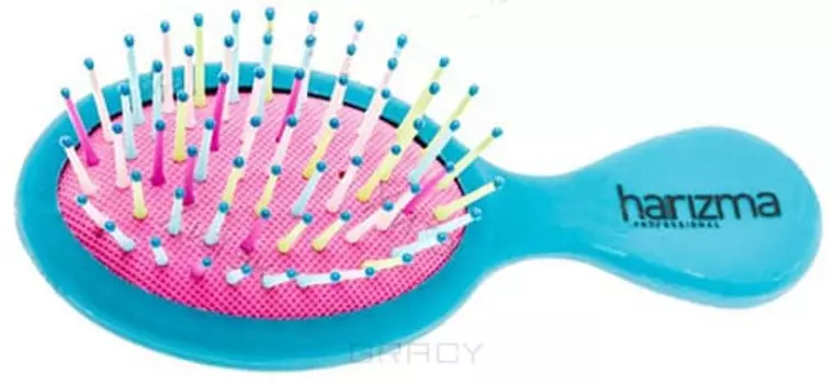 Harizma, Щетка для волос Rainbow малая (3 цвета) h10640, 1 шт, Пурпурная