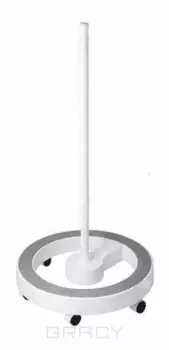 Harizma, Штатив для лампы-лупы круглый, цвет белый/серый ободок (6 колес), 1 шт