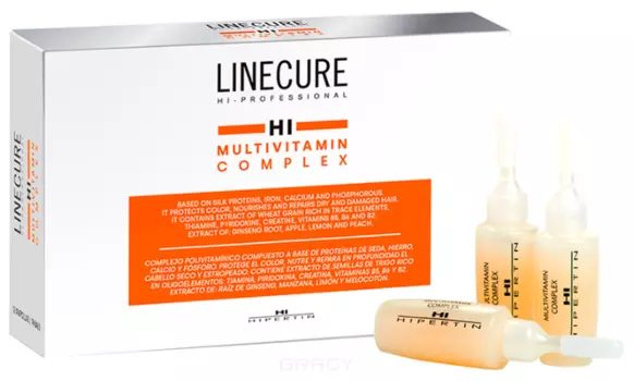 Hipertin, Средство с мультивитаминным комплексом Linecure Multivitamin Complex Ипертин, 12 амп. по 10 мл
