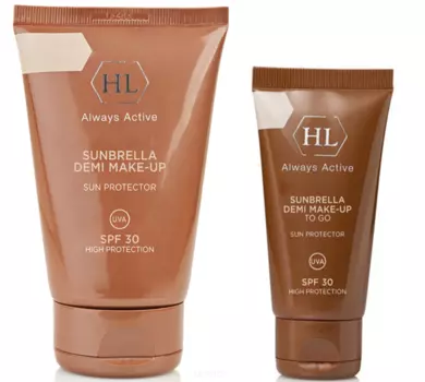 Holy Land, Солнцезащитный крем с тоном для всех типов кожи Sunbrella Demi Make-Up SPF 30, 125 мл