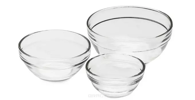 Igrobeauty, Мисочка стекло, 1 шт, диаметр 20 см