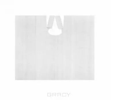 Igrobeauty, Пеньюар полиэтиленовый большой, 16мкр, 110х160 см, прозрачный, 50 шт