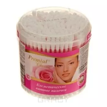 Igrobeauty, Ватные палочки "Premial Classic" в цилиндре, 200 шт