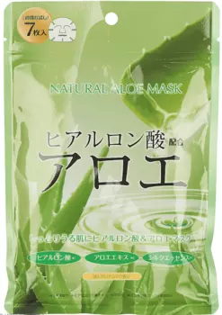 Japan Gals, Курс натуральных масок для лица с экстрактом Алоэ, 30 шт