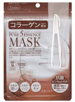 Japan Gals, Маска с коллагеном Pure 5 Essential, 7 шт