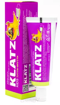 Klatz, Зубная паста Kids Тутти-фрутти, 48 мл