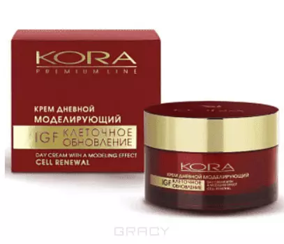 Кора, Крем дневной моделирующий Premium Line, 50 мл