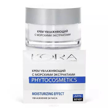 Кора, Крем увлажняющий на основе термальной воды с морскими экстрактами, 50 мл