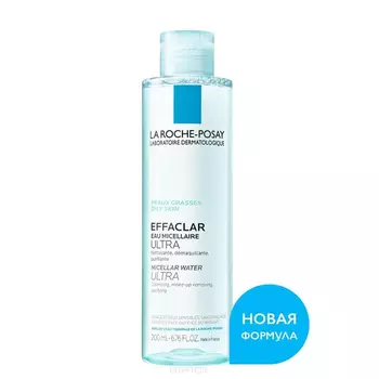 La Roche Posay, Мицеллярная вода на основе термальной воды Effaclar, 400 мл