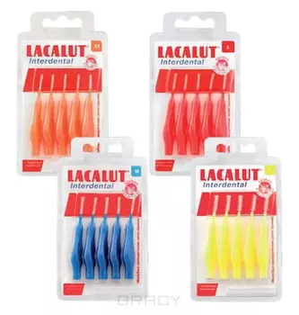 Lacalut, Ершик Interdental, 1 набор, Синий р М d 3.0 мм упак №5