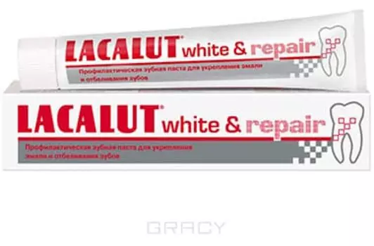 Lacalut, Зубная паста White &amp; Repair, 50 мл