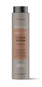 Lakme, Шампунь для обновления цвета коричневых оттенков волос Refresh Cocoa Brown Shampoo, 300 мл