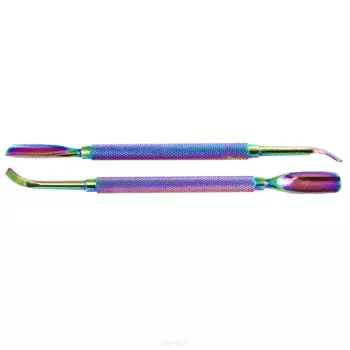 Mars, Инструмент двухсторонний для кутикул, покрытие Titanium Пушер + Шабер 3342, 1 шт.