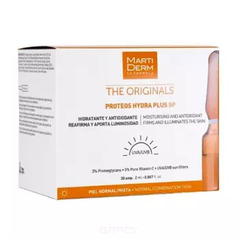 Martiderm, Ориджиналс Ампулы «Протеос Гидра Плюс SPF 10», 30 x 2 мл