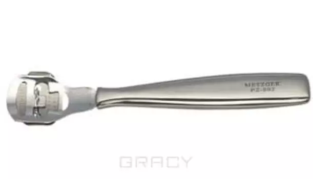 Metzger, Скребок металлический для педикюра 14 см, PZ-892-D, 1 шт