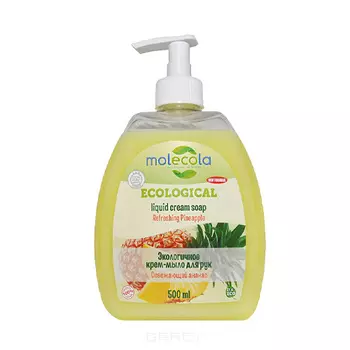 Molecola, Жидкое мыло Освежающий Ананас, 500 мл