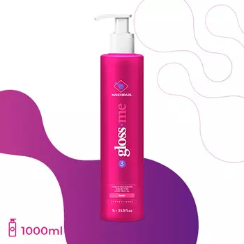 Nano Brazil, Маска Gloss Me Mask, Шаг 3, 500 мл