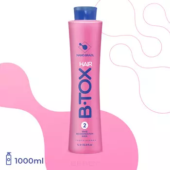 Nano Brazil, Маска-реконструктор Hair B.Tox White Reconstruction Mask, 2 шаг, 1000 мл