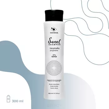 Nano Brazil, Sweet Shampoo выпрямляющий шампунь, 300 мл
