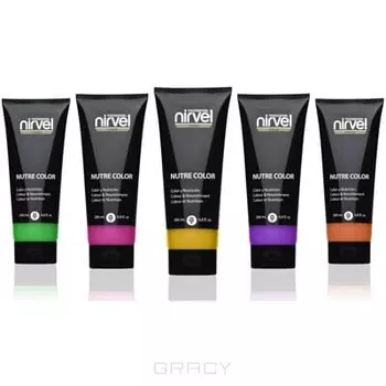 Nirvel, Красящая гель-маска, 200 мл (27 оттенков), GREEN - зеленая питательная гель-маска