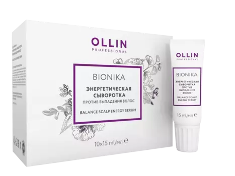 OLLIN, Энергетическая сыворотка против выпадения волос Balance Scalp Energy Serum, 6х15 мл