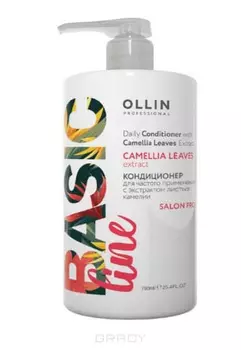 OLLIN, Кондиционер для частого применения с экстрактом листьев камелии Daily Conditioner with Camellia Leaves Extract, 750 мл