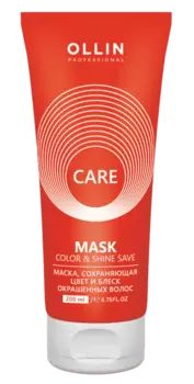 OLLIN, Маска, сохраняющая цвет и блеск окрашенных волос Color&amp;Shine Save Mask, 500 мл