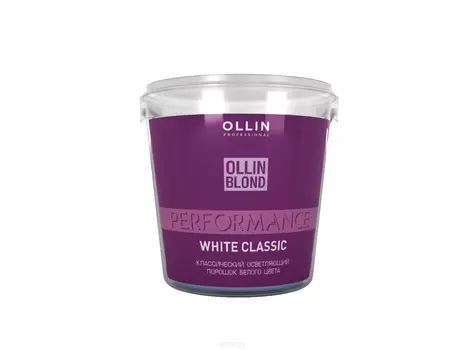OLLIN, Осветляющий порошок классический белого цвета Ollin Blond Performance Powder White Classic, 500 г