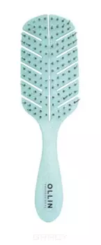 OLLIN, Щетка массажная Flexible прямоугольная, нейлоновые штифты, 1 шт