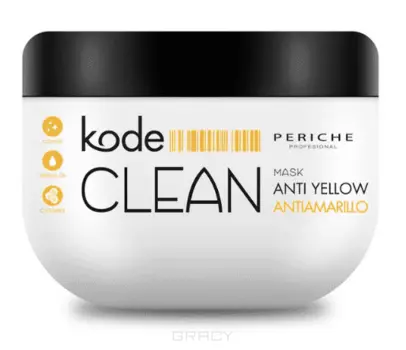 Periche, Kode Маска для блондированных волос Kode Anti-Yellow Периче, 500 мл