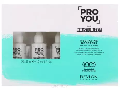 Revlon Professional, Бустер увлажнение для всех типов волос Pro You Moisturizer Hydrating Boosters, 10*15 мл