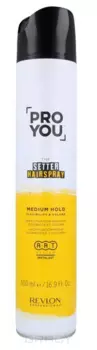 Revlon Professional, Лак средней фиксации Pro You Setter Hairspray Medium Hold Flexibility &amp; Volume, 500 мл